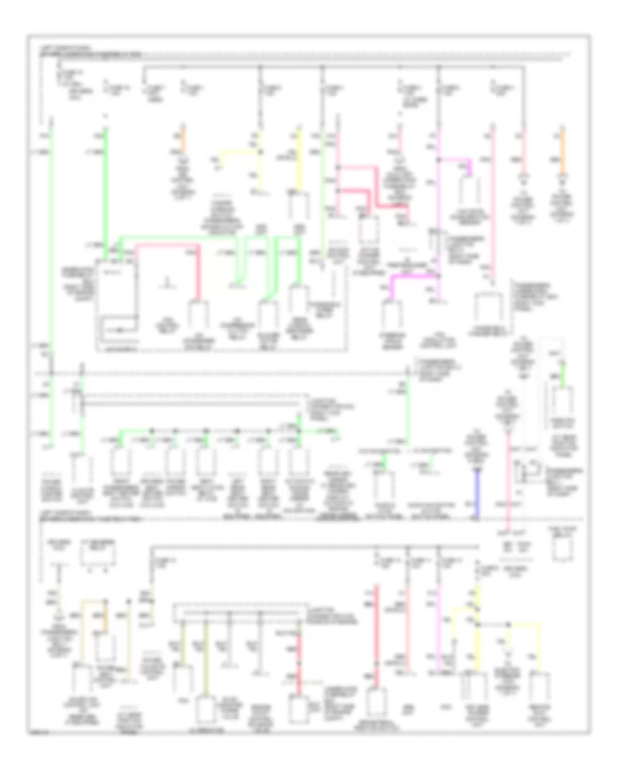 Power Distribution Wiring Diagram, with Keyless Access (6 of 7) for Acura ZDX 2011