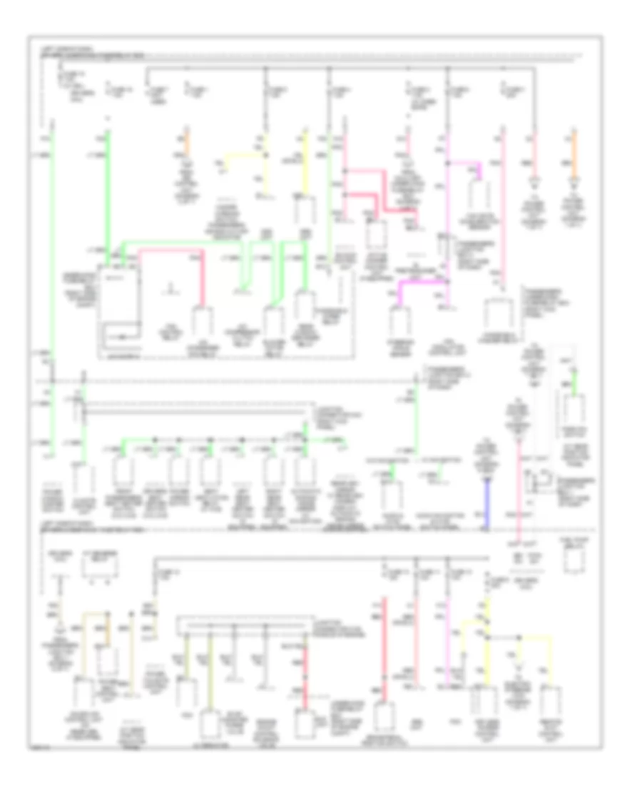 Power Distribution Wiring Diagram with Keyless Access 6 of 7 for Acura ZDX 2011