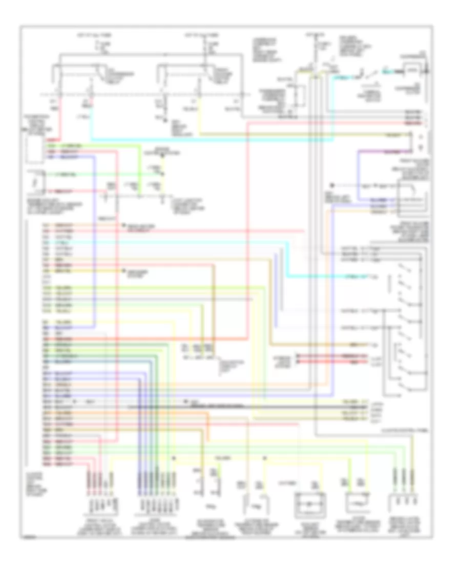 Air Conditioning Wiring Diagram (1 of 2) for Acura MDX Touring 2002