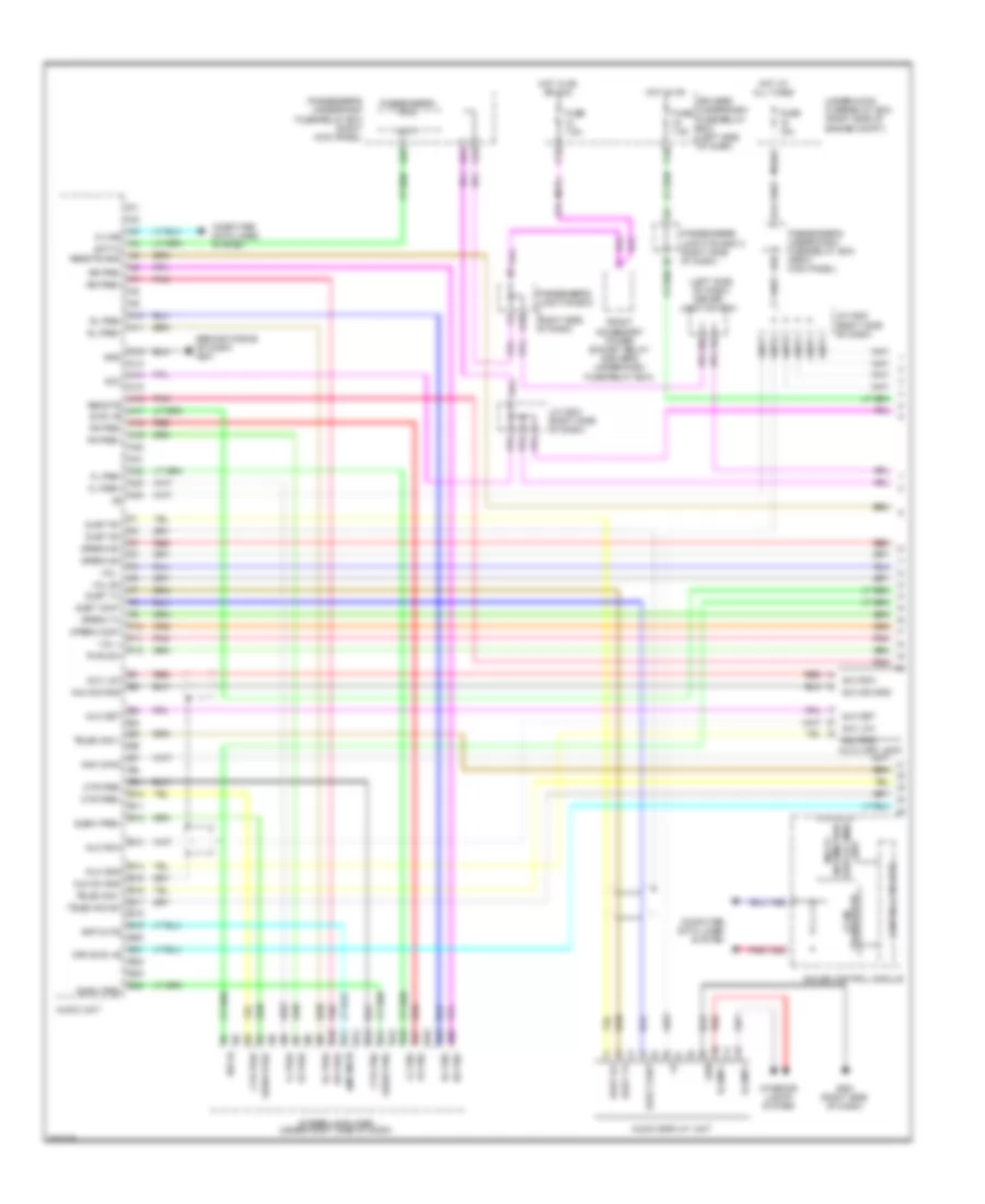 Radio Wiring Diagram, without Navigation (1 of 4) for Acura ZDX 2011