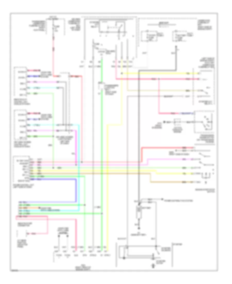 Starting Wiring Diagram with Keyless Access for Acura ZDX 2011