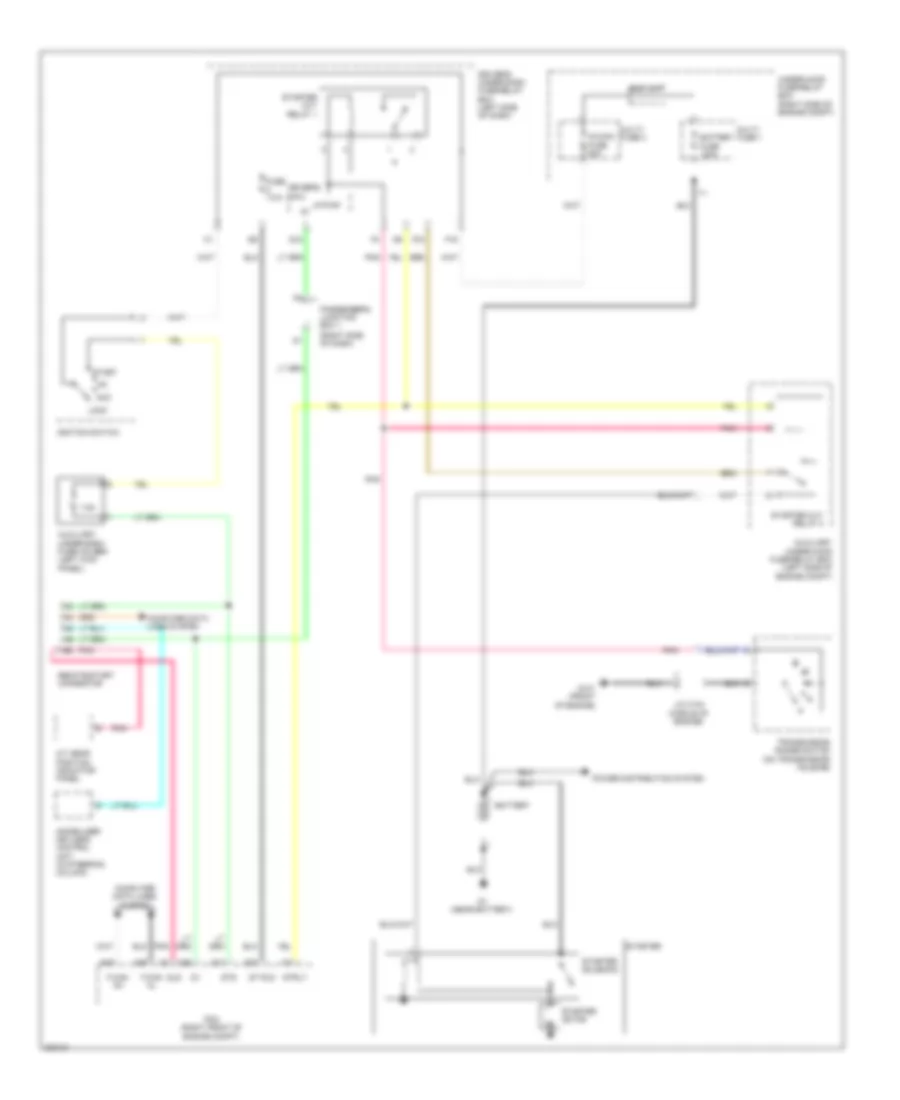 Starting Wiring Diagram without Keyless Access for Acura ZDX 2011