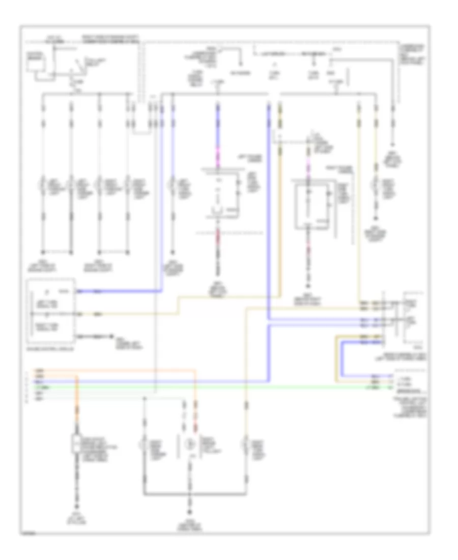 Exterior Lamps Wiring Diagram 2 of 2 for Acura MDX 2012