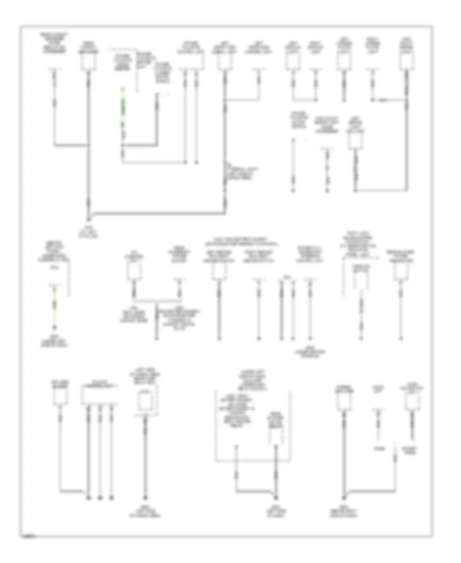 Ground Distribution Wiring Diagram (5 of 5) for Acura MDX 2012