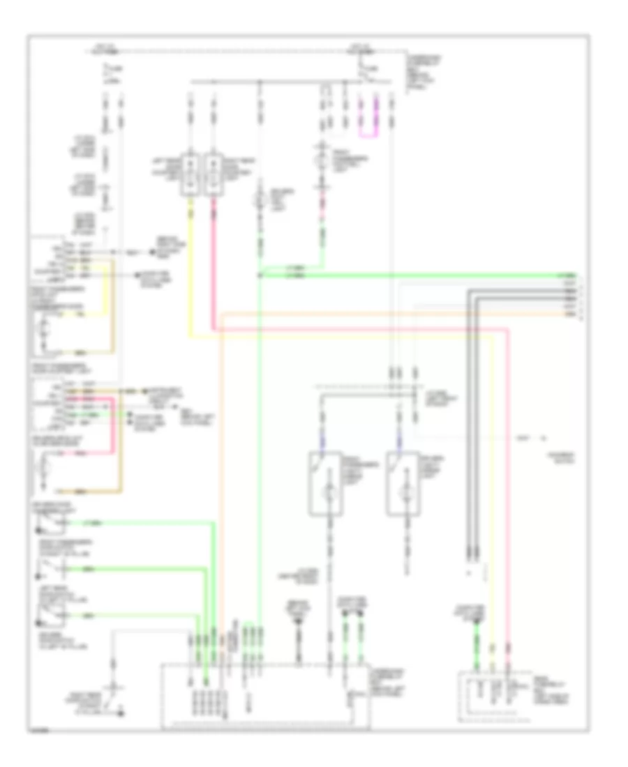 Courtesy Lamps Wiring Diagram 1 of 2 for Acura MDX 2012