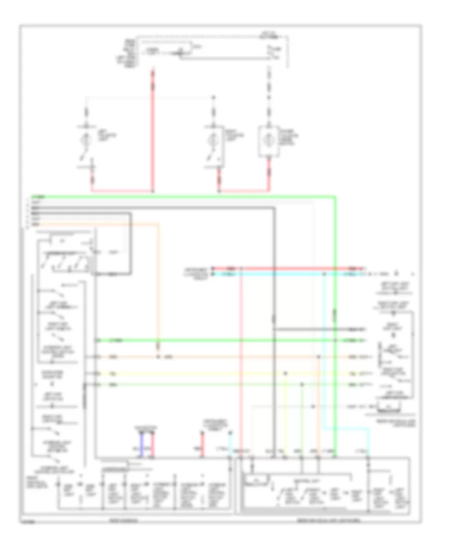 Courtesy Lamps Wiring Diagram 2 of 2 for Acura MDX 2012