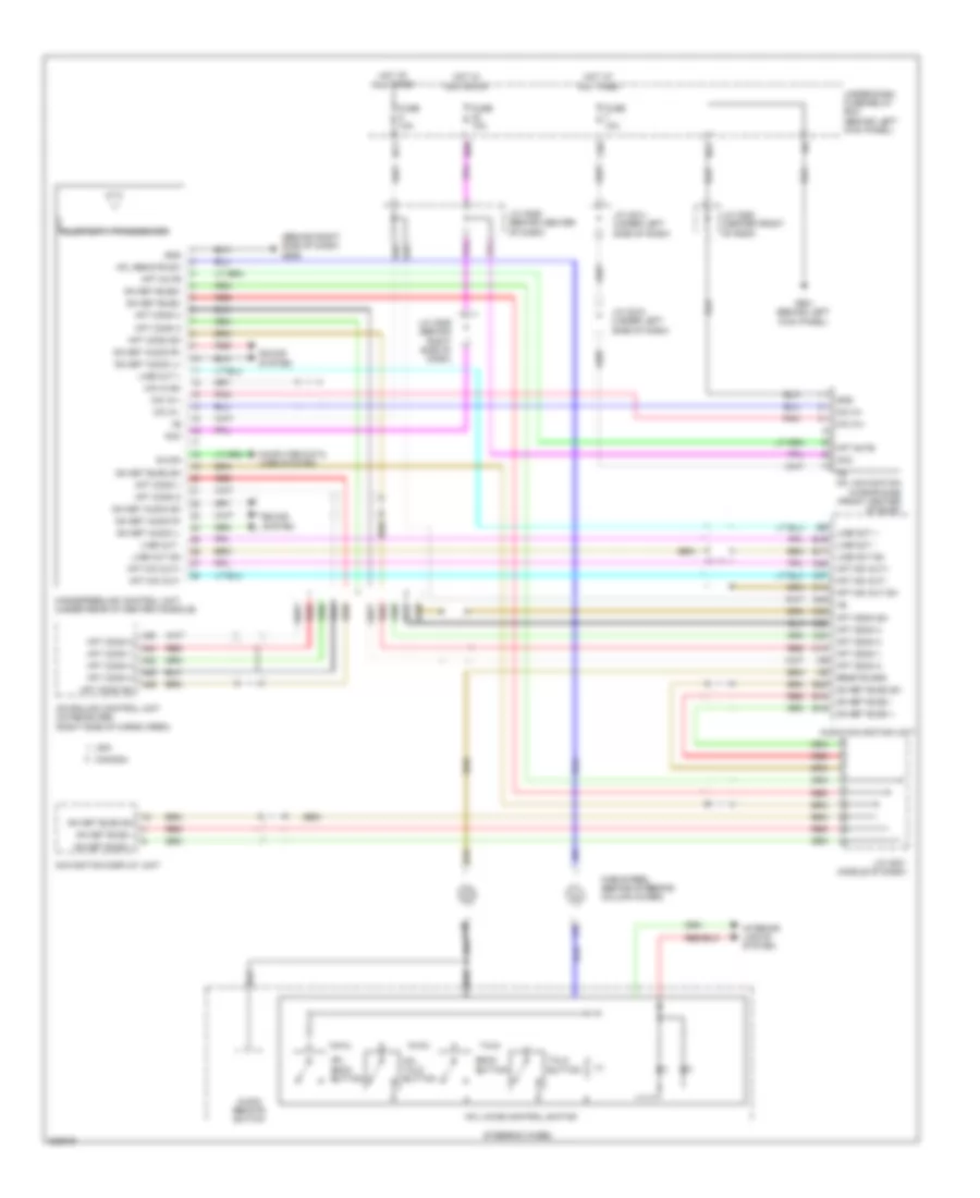Hands Free Module Wiring Diagram, Except Base for Acura MDX 2012