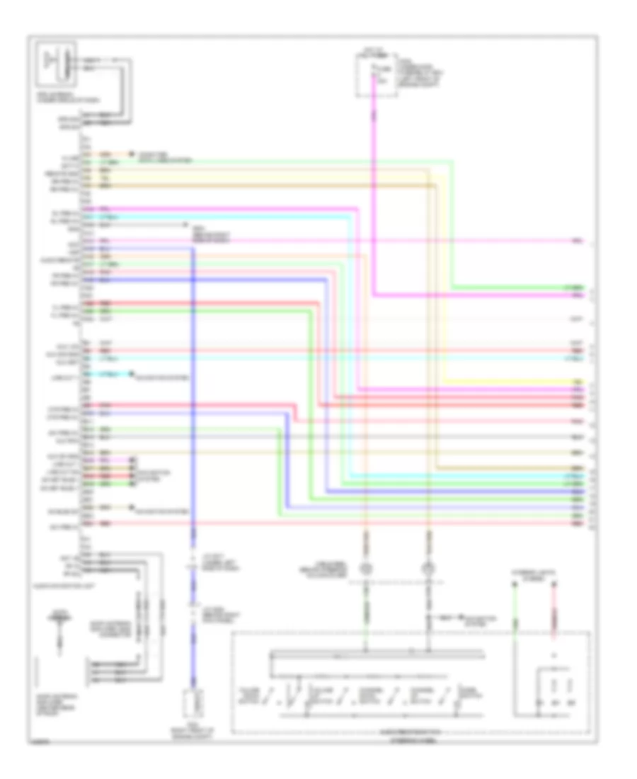 Navigation Wiring Diagram, Canada (1 of 4) for Acura MDX 2012