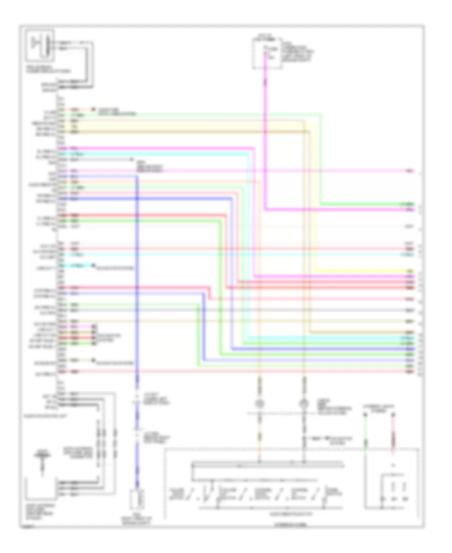 Navigation Wiring Diagram USA 1 of 4 for Acura MDX 2012