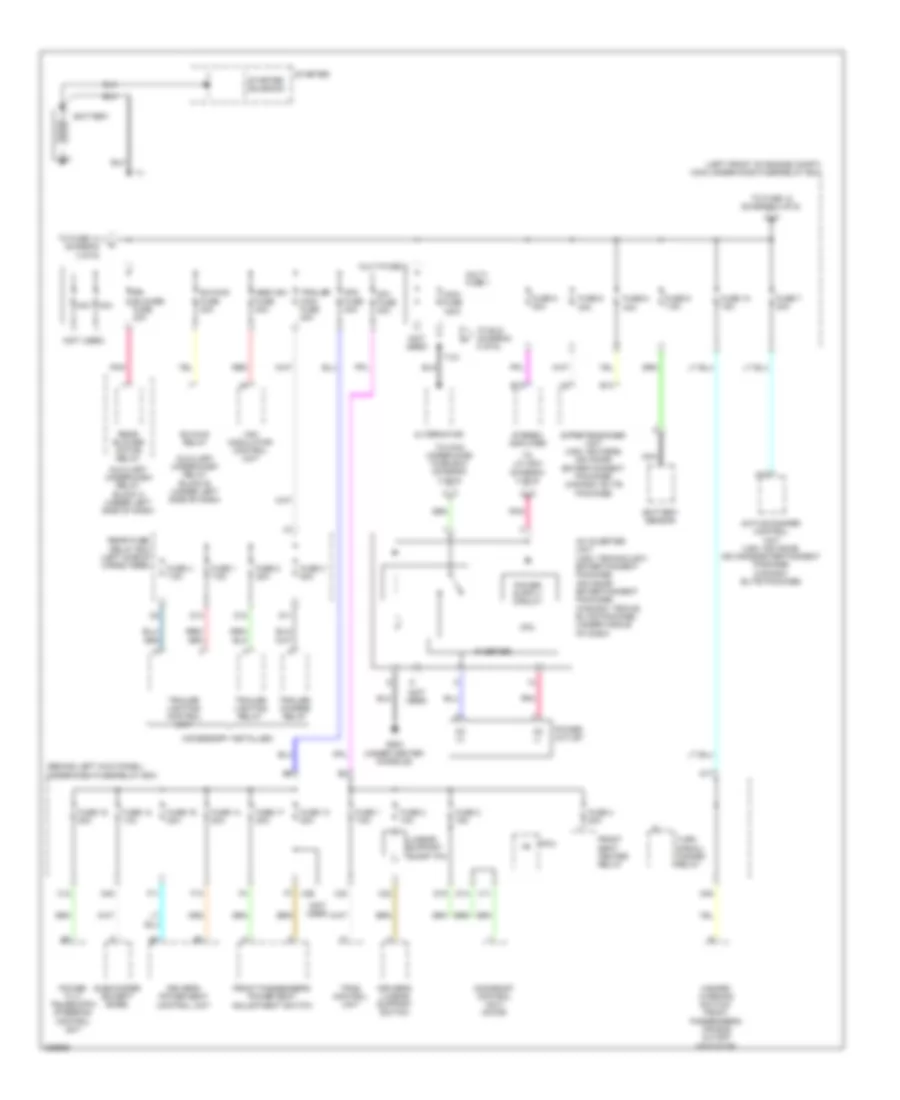 Power Distribution Wiring Diagram 1 of 6 for Acura MDX 2012