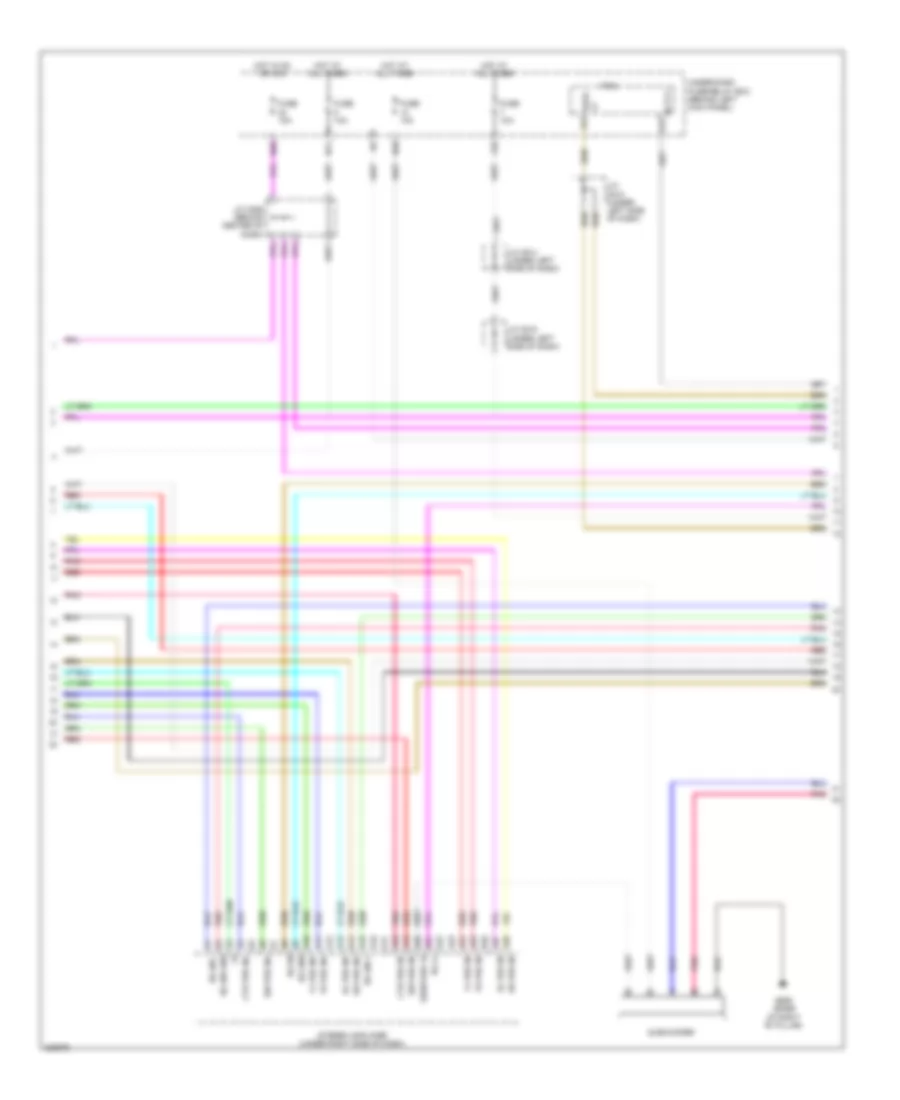 Radio Wiring Diagram, Canada (2 of 4) for Acura MDX 2012