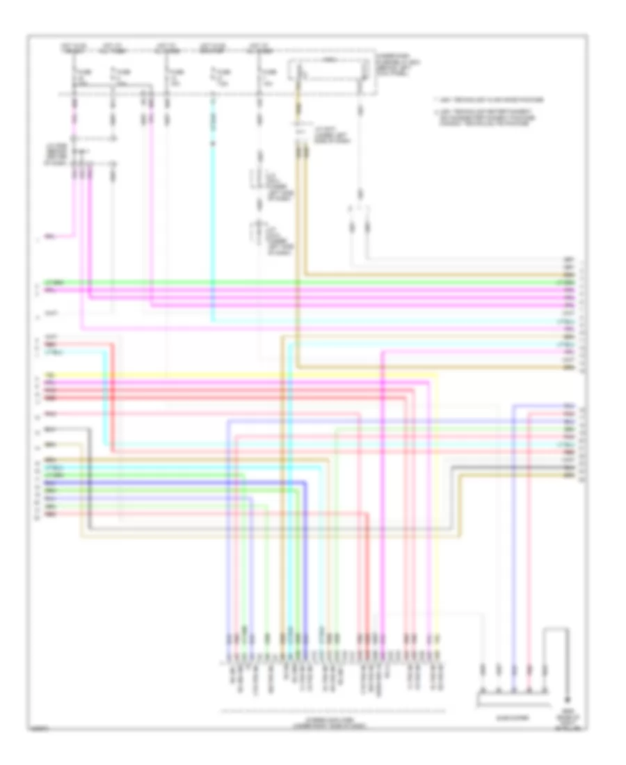 Radio Wiring Diagram, USA (2 of 4) for Acura MDX 2012