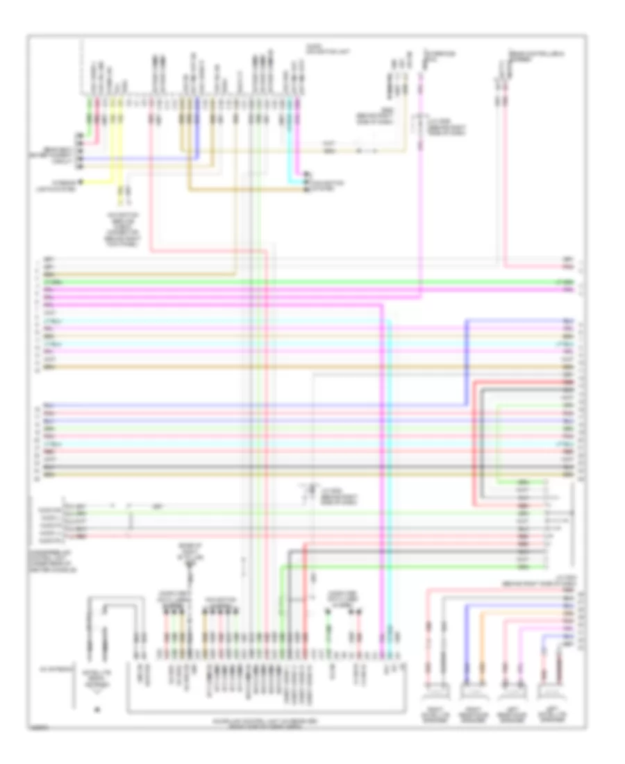 Radio Wiring Diagram, USA (3 of 4) for Acura MDX 2012