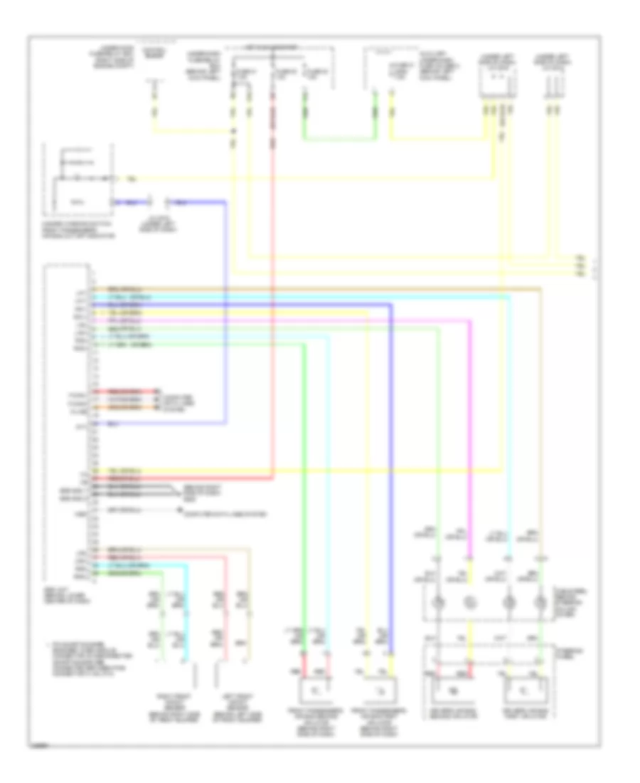 Supplemental Restraints Wiring Diagram 1 of 3 for Acura MDX 2012