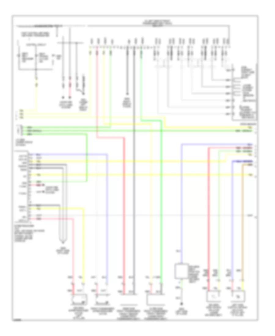 Supplemental Restraints Wiring Diagram 2 of 3 for Acura MDX 2012