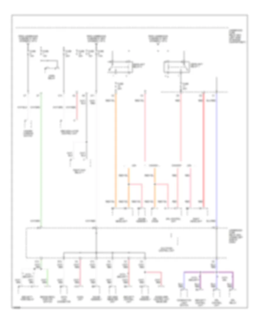 Power Distribution Wiring Diagram (2 of 4) for Acura RSX 2002