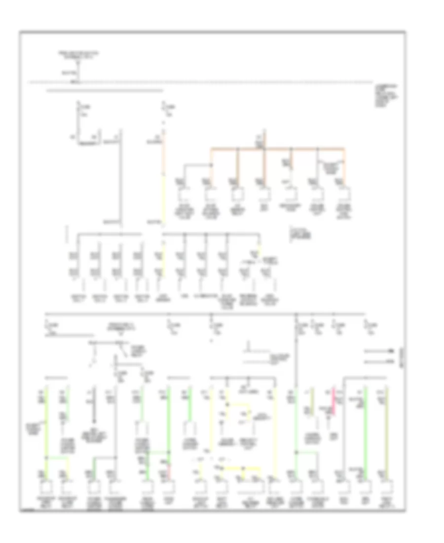 Power Distribution Wiring Diagram (3 of 4) for Acura RSX 2002