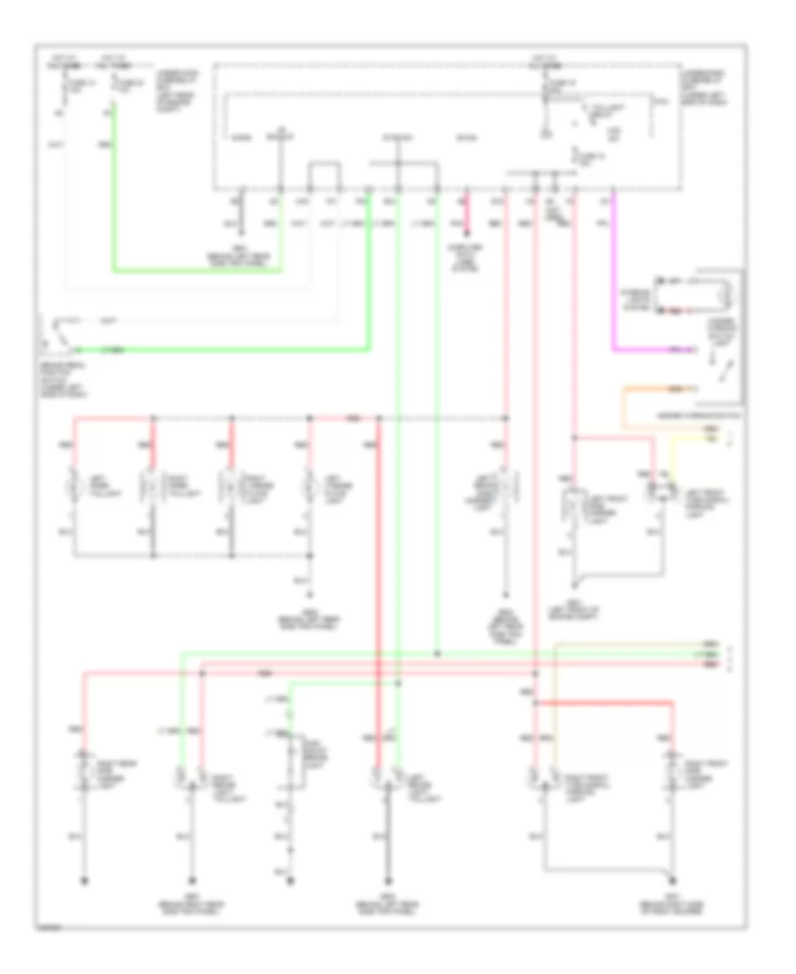 Exterior Lamps Wiring Diagram (1 of 2) for Acura RDX 2012