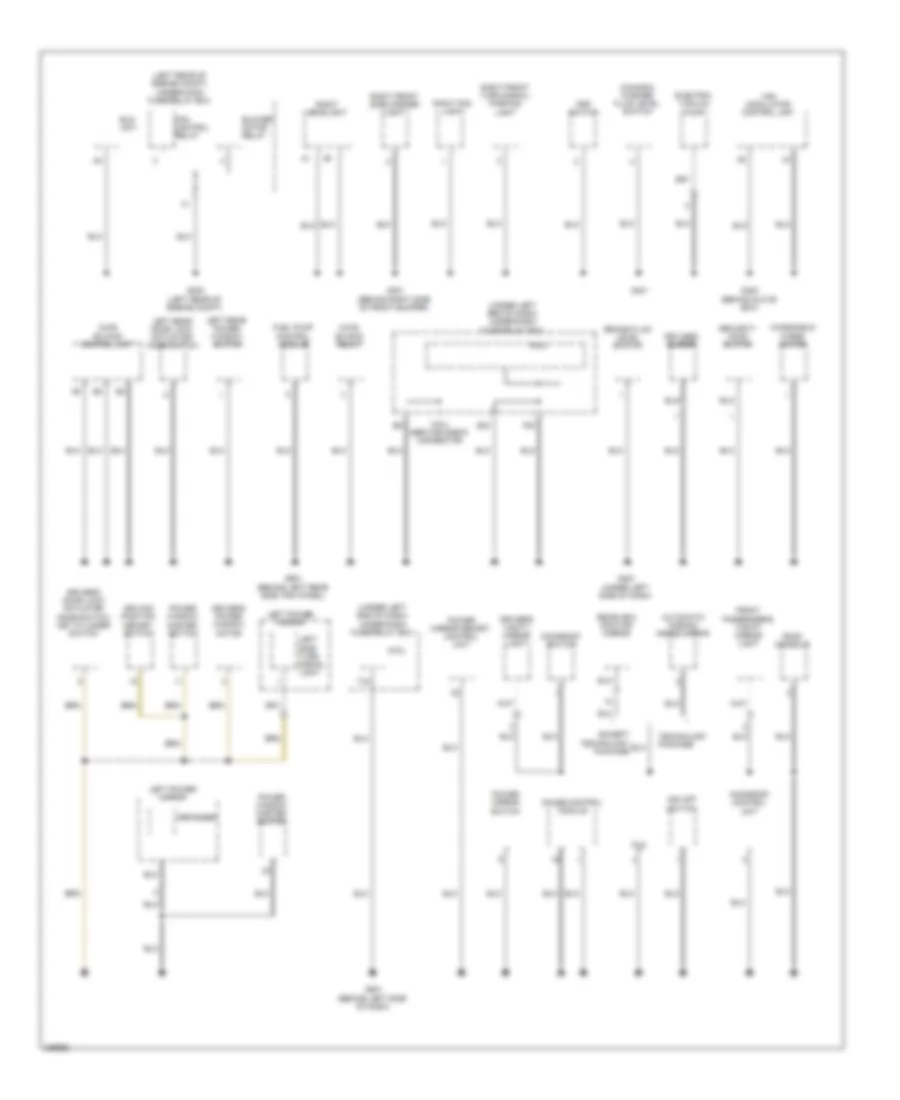 Ground Distribution Wiring Diagram (2 of 4) for Acura RDX 2012