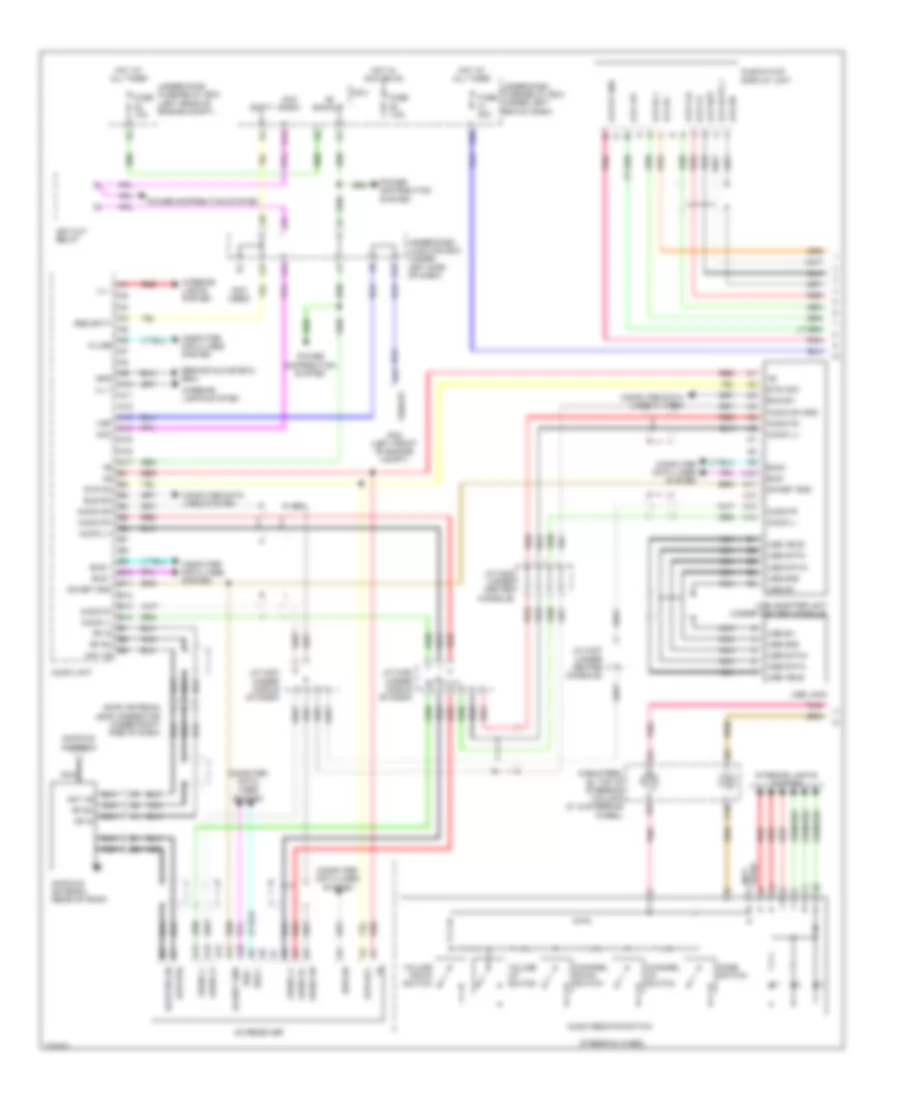 Radio Wiring Diagram, without Technology Package (1 of 2) for Acura RDX 2012