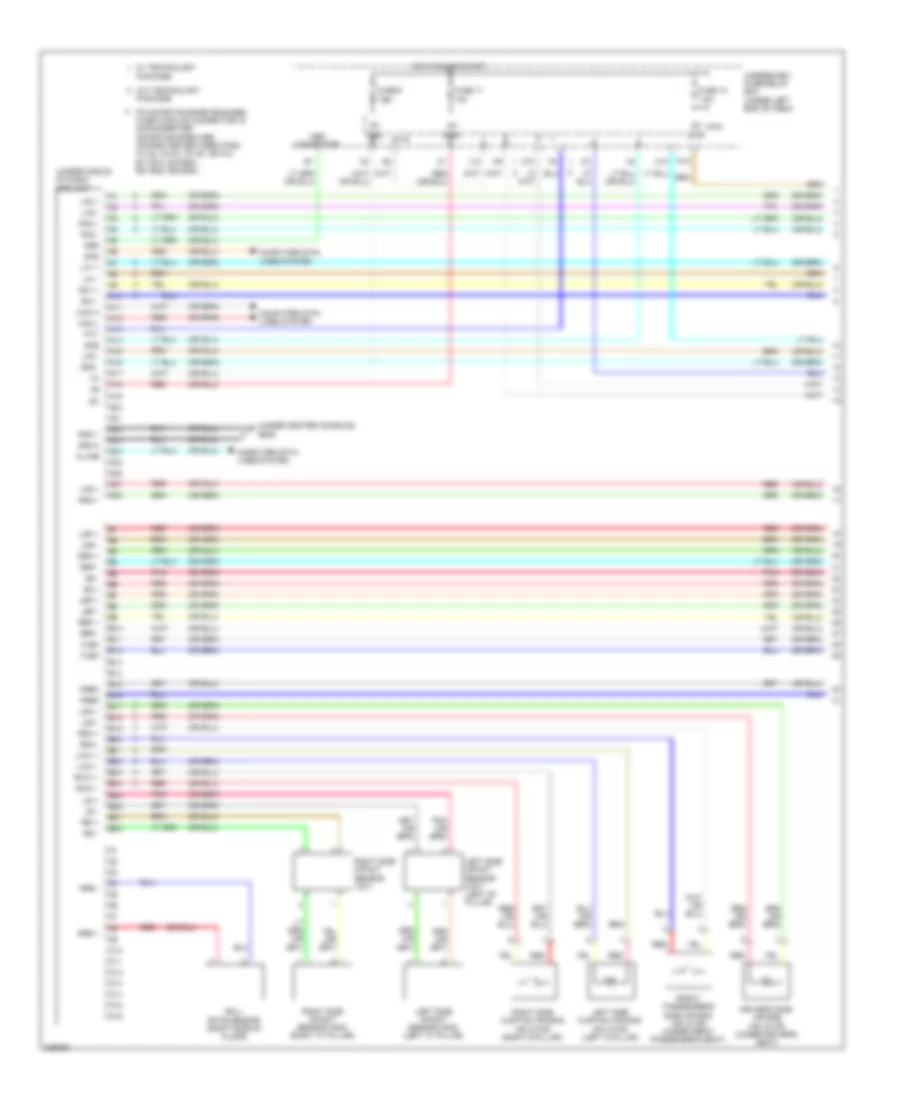 Supplemental Restraints Wiring Diagram 1 of 4 for Acura RDX 2012