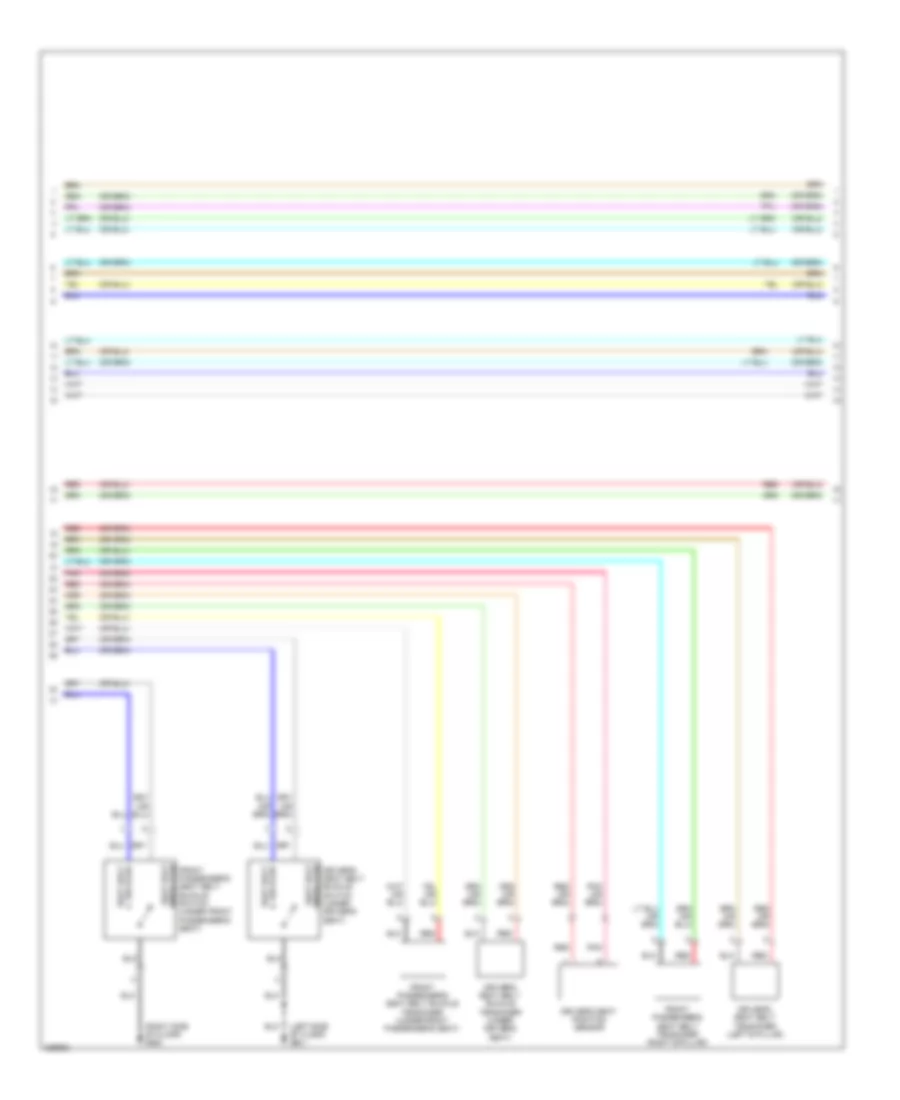 Supplemental Restraints Wiring Diagram 2 of 4 for Acura RDX 2012