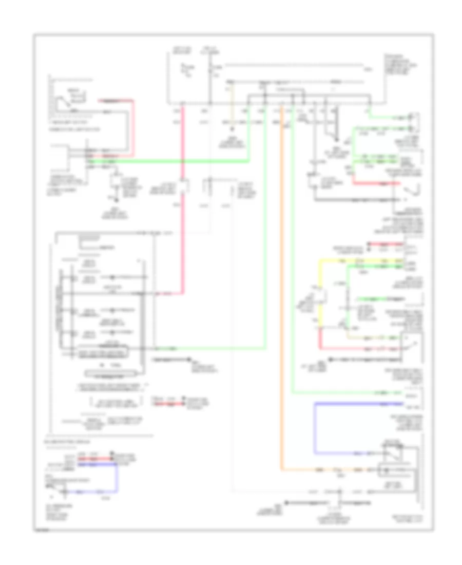 Chime Wiring Diagram for Acura RL 2012