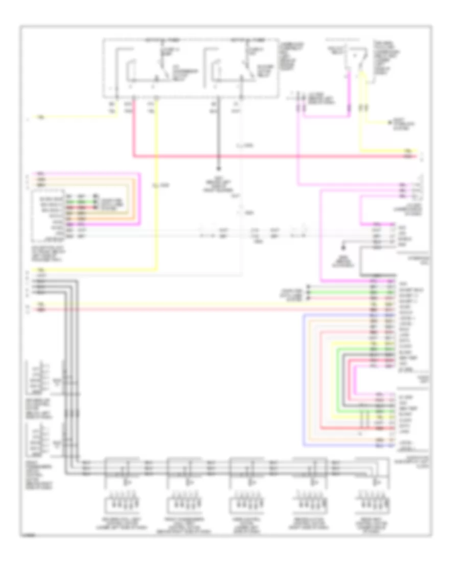 Automatic AC Wiring Diagram (2 of 3) for Acura RL 2012