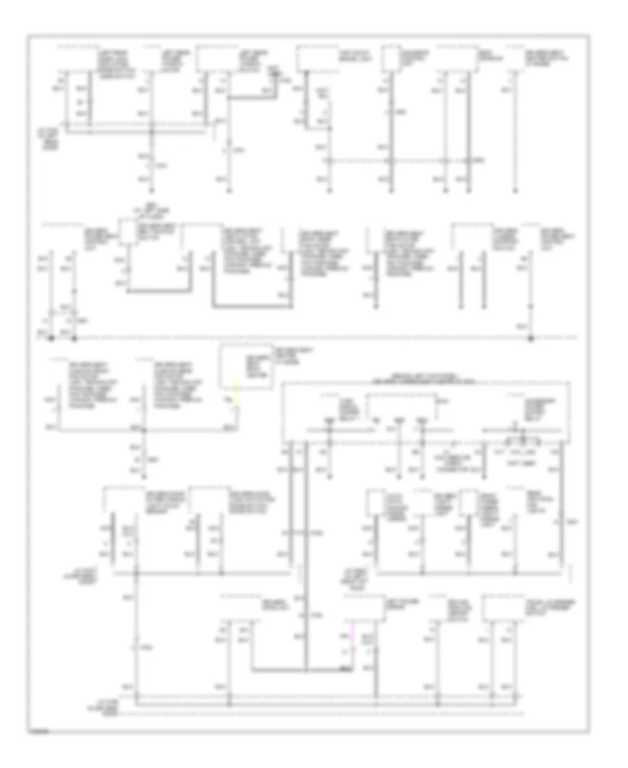 Ground Distribution Wiring Diagram 4 of 5 for Acura RL 2012
