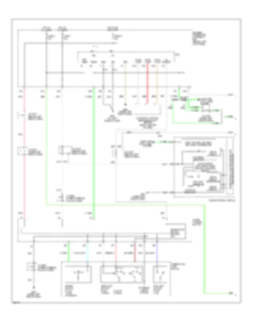 Headlamps  Fog Lamps Wiring Diagram, Canada (1 of 2) for Acura RL 2012