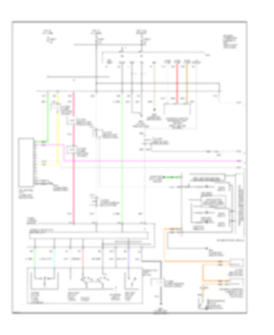 Headlamps  Fog Lamps Wiring Diagram, USA (1 of 2) for Acura RL 2012