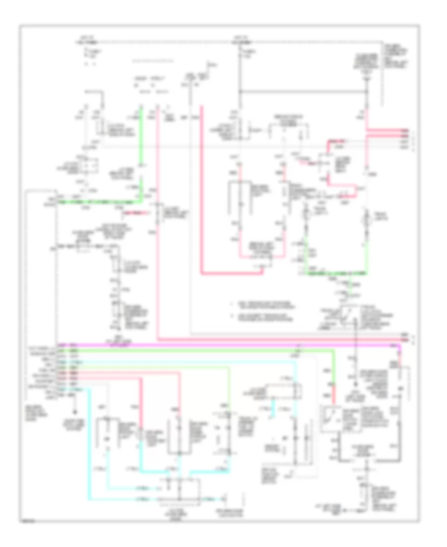 Courtesy Lamps Wiring Diagram 1 of 3 for Acura RL 2012