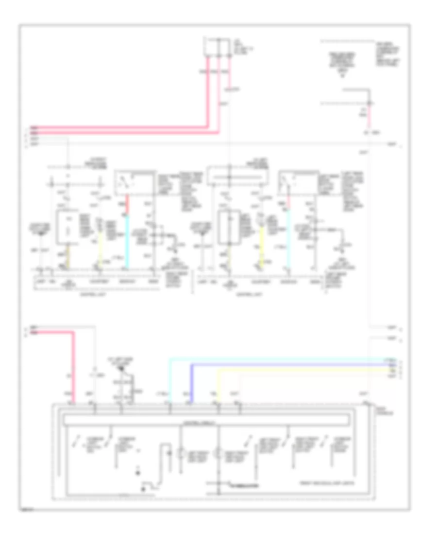 Courtesy Lamps Wiring Diagram (2 of 3) for Acura RL 2012