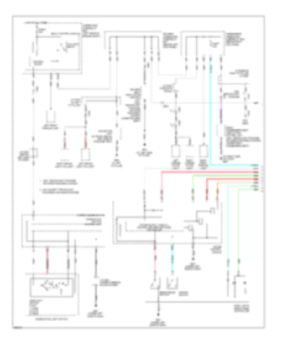 Instrument Illumination Wiring Diagram (1 of 3) for Acura RL 2012