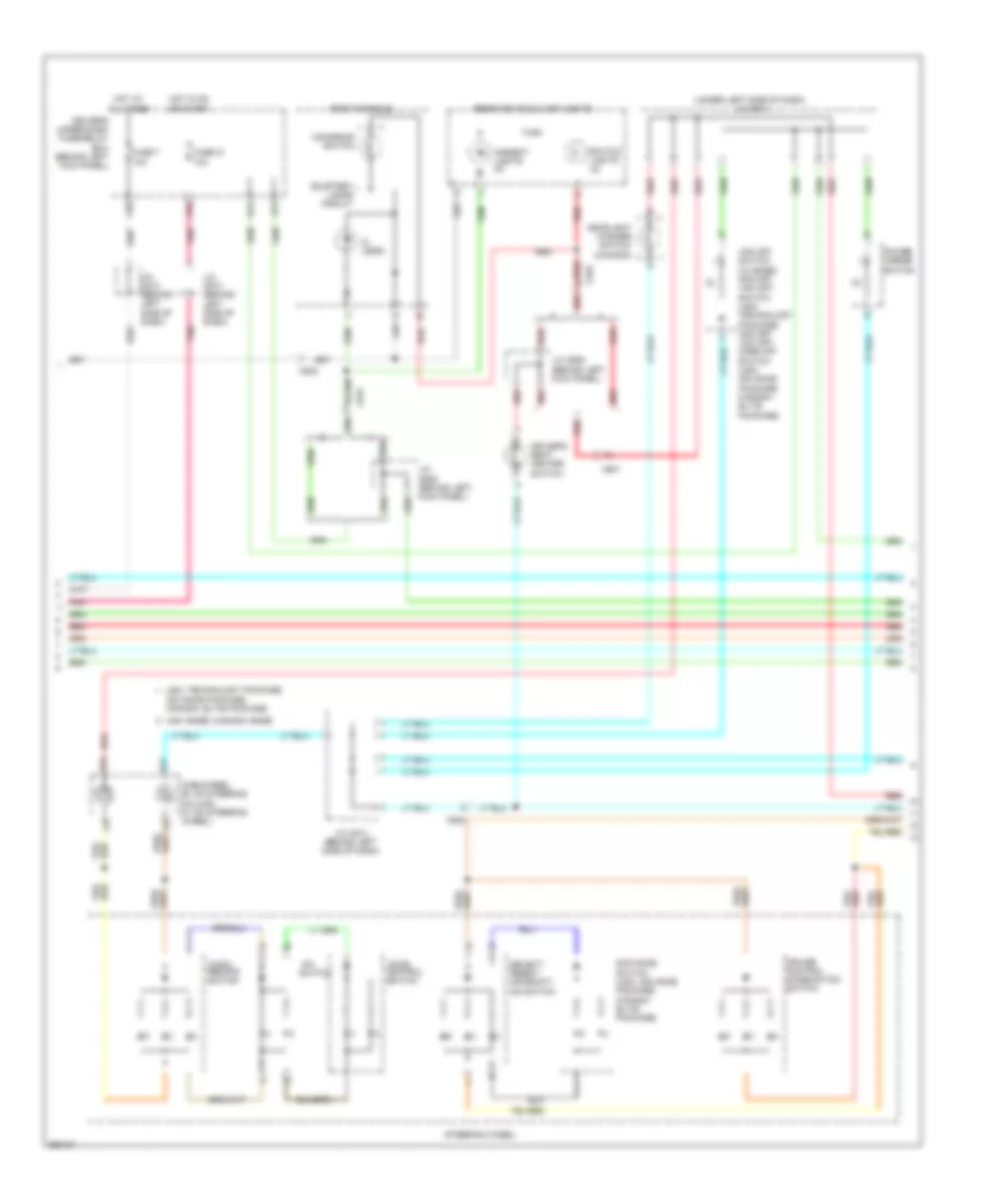 Instrument Illumination Wiring Diagram (2 of 3) for Acura RL 2012