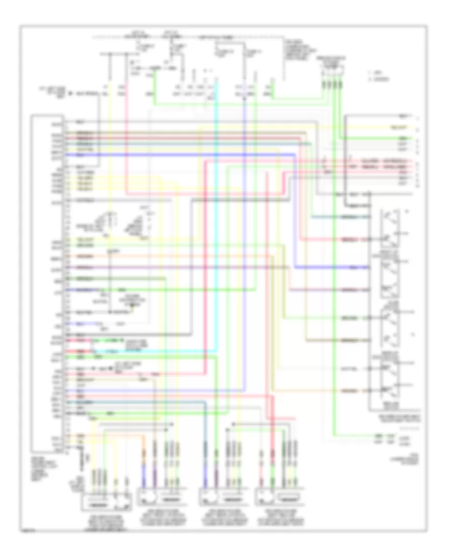 Memory Systems Wiring Diagram 1 of 4 for Acura RL 2012