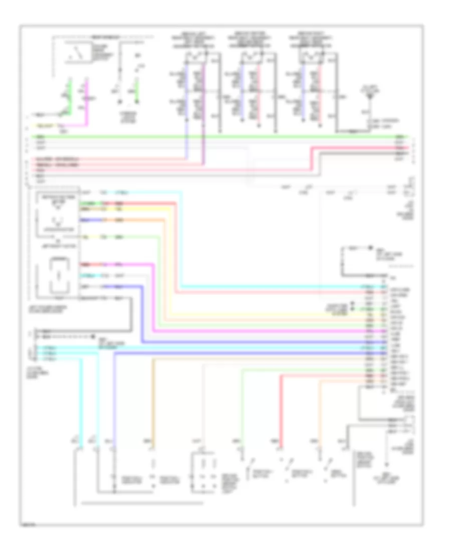 Memory Systems Wiring Diagram 2 of 4 for Acura RL 2012