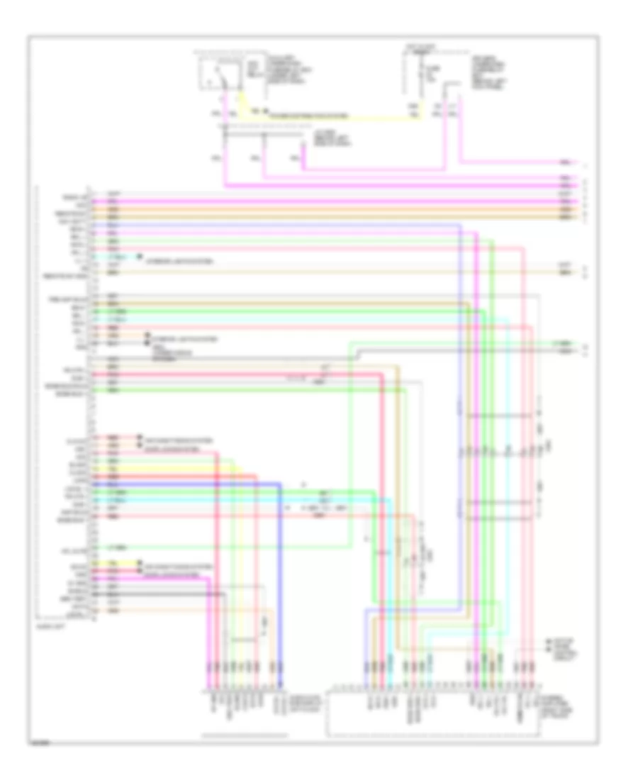 Navigation Wiring Diagram, Except USA (1 of 7) for Acura RL 2012