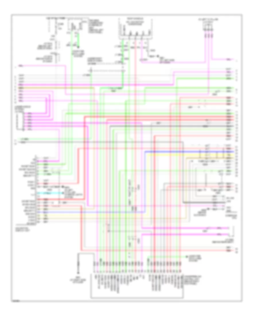 Navigation Wiring Diagram, Except USA (3 of 7) for Acura RL 2012