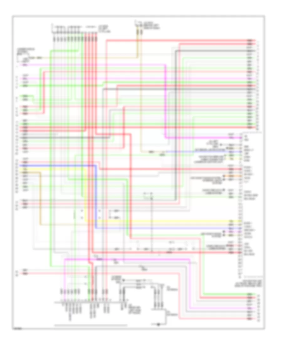 Navigation Wiring Diagram, Except USA (4 of 7) for Acura RL 2012