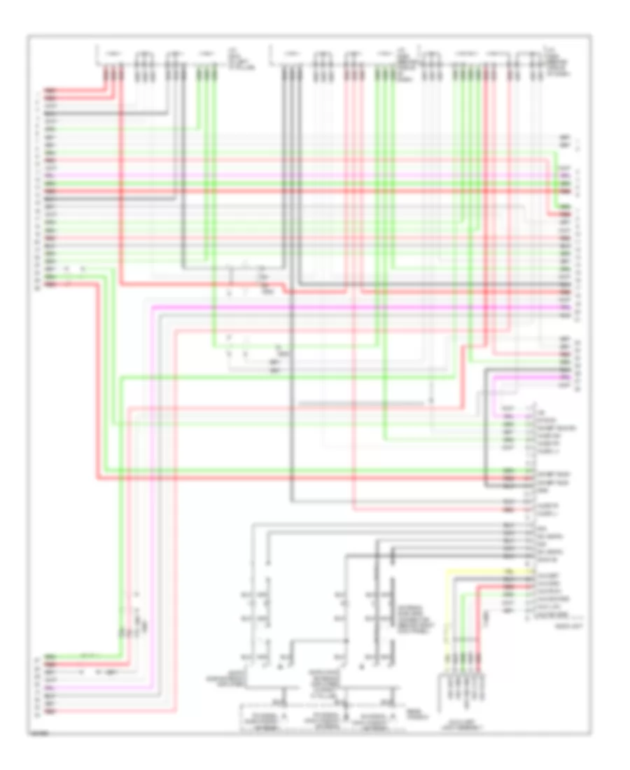 Navigation Wiring Diagram, Except USA (5 of 7) for Acura RL 2012