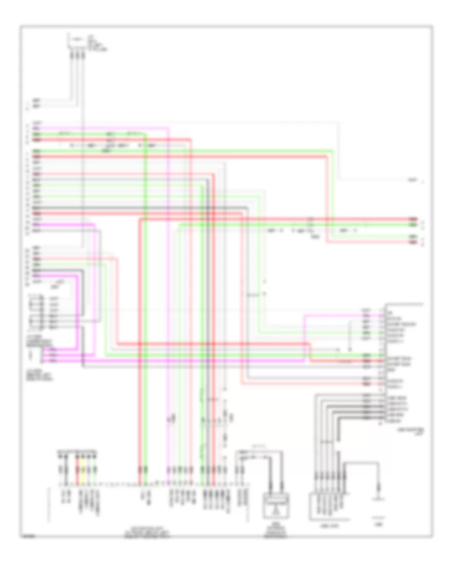 Navigation Wiring Diagram, Except USA (6 of 7) for Acura RL 2012