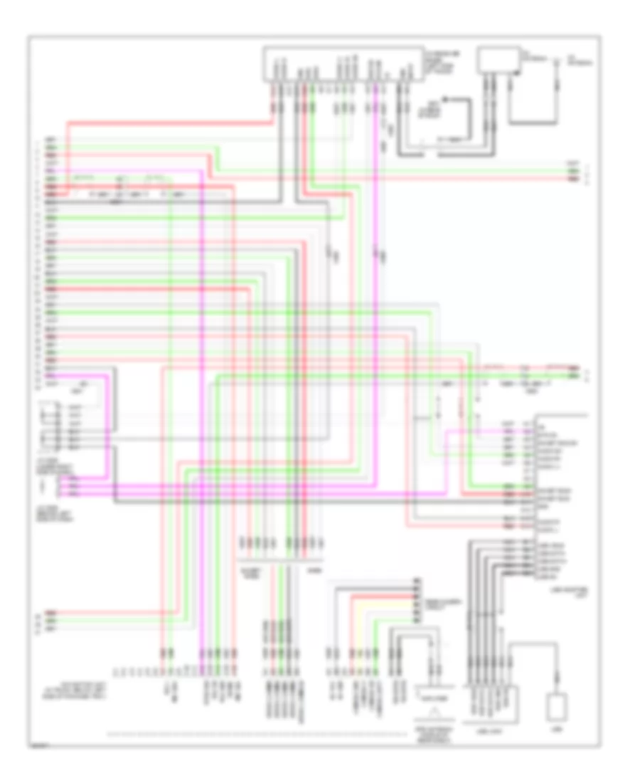 Navigation Wiring Diagram, USA (6 of 7) for Acura RL 2012
