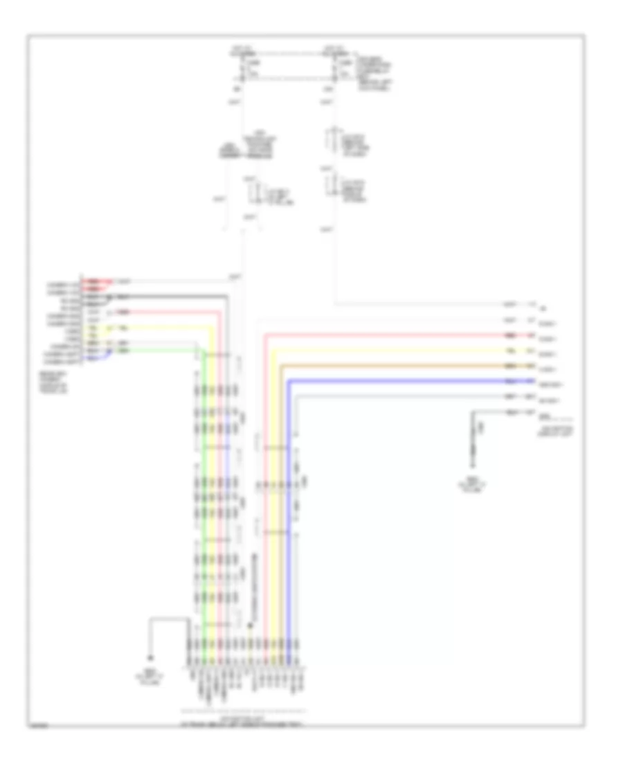Rear Camera Wiring Diagram for Acura RL 2012