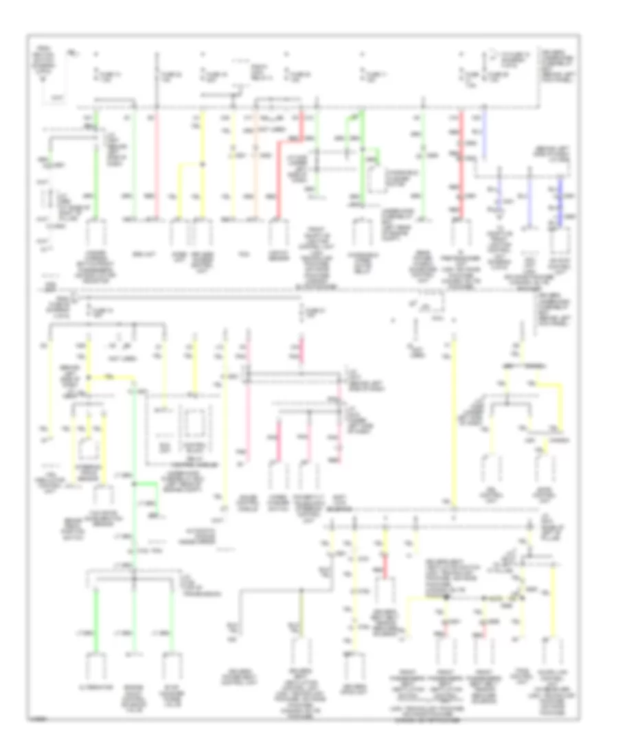 Power Distribution Wiring Diagram 4 of 6 for Acura RL 2012
