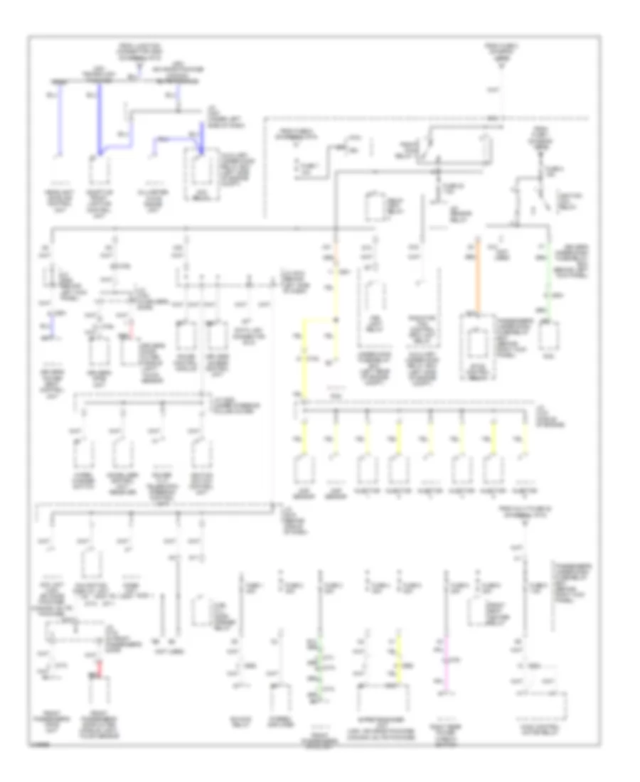 Power Distribution Wiring Diagram 5 of 6 for Acura RL 2012