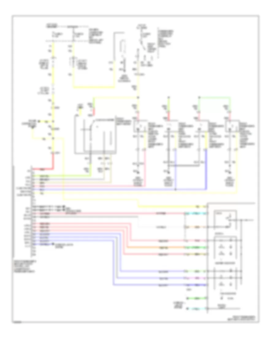 Seat Ventilation Wiring Diagram, Passengers for Acura RL 2012