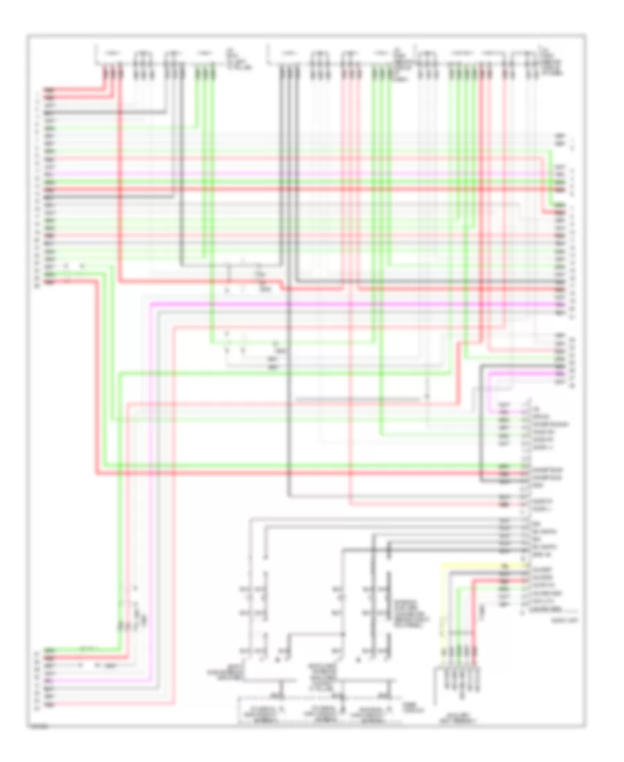 Radio Wiring Diagram, Except USA (5 of 7) for Acura RL 2012