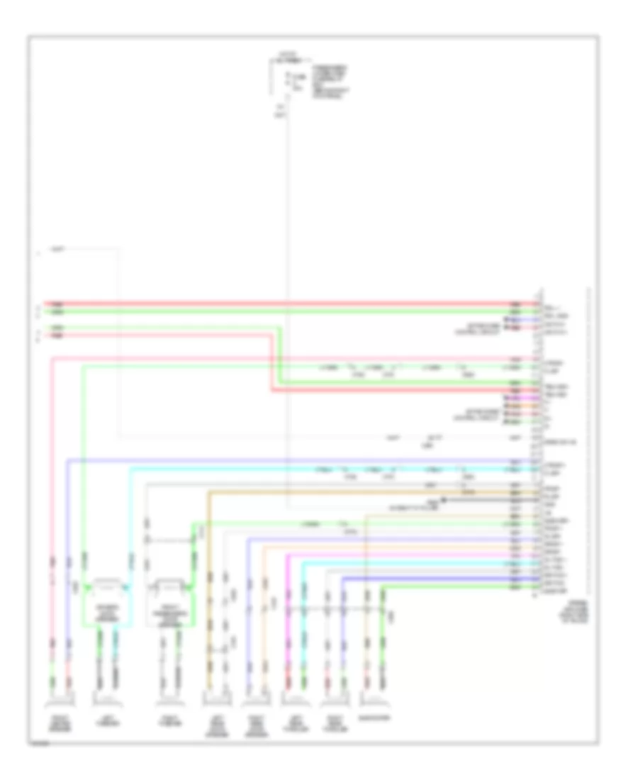 Radio Wiring Diagram Except USA 7 of 7 for Acura RL 2012