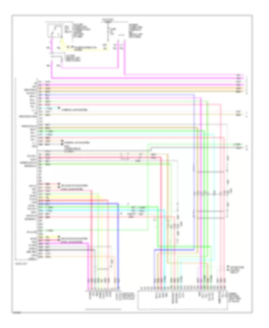 Radio Wiring Diagram, USA (1 of 7) for Acura RL 2012
